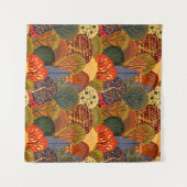 Tenture Seamless background with stylized autumn trees. Fo (Devant (Horizontal))