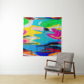 Tenture Seamless colorful abstract pattern, watercolor wal (En situation (horizontale))