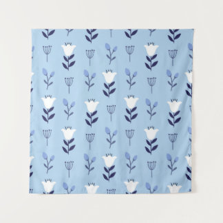 Tenture Seamless colorful floral pattern with wild flowers
