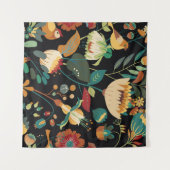Tenture Seamless floral textile pattern. Floral fantasy wi (Devant (Horizontal))