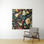 Tenture Seamless floral textile pattern. Floral fantasy wi (En situation (horizontale))