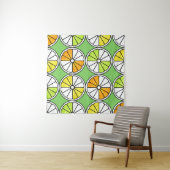 Tenture Seamless fruit pattern. Painted illustration. Oran (En situation (horizontale))