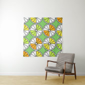 Tenture Seamless fruit pattern. Painted illustration. Oran (En situation)