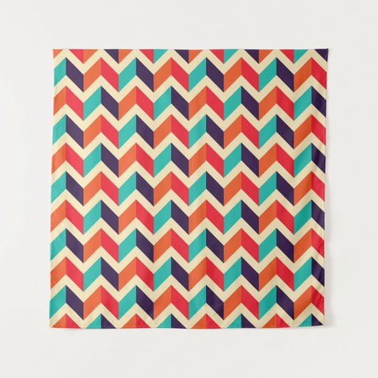 Tenture Seamless geometric pattern with zigzags background (Devant)