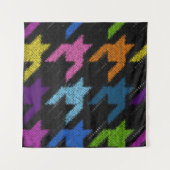 Tenture Seamless Hounds-tooth pattern. Imitation of a text (Devant)