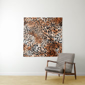 Tenture Seamless leopard pattern, african animal print (En situation (horizontale))