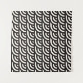 Tenture Seamless monochrome geometric pattern. Abstract st (Devant)