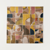 Tenture Seamless patchwork collage mix quilt pattern print (Devant (Horizontal))