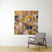 Tenture Seamless patchwork collage mix quilt pattern print (En situation (horizontale))