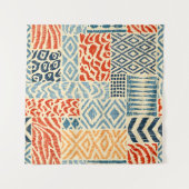 Tenture Seamless patchwork pattern. A collection of hand-d (Devant (Horizontal))