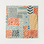 Tenture Seamless patchwork pattern. A collection of hand-d (Devant)