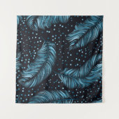 Tenture Seamless pattern, infinite texture. dark feather b (Devant (Horizontal))