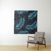 Tenture Seamless pattern, infinite texture. dark feather b (En situation (horizontale))