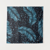 Tenture Seamless pattern, infinite texture. dark feather b (Devant)