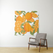 Tenture Seamless pattern of orange citrus yellow fruit who (En situation)