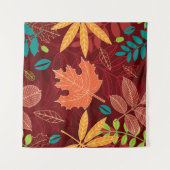 Tenture Seamless pattern with autumn leaves (Devant (Horizontal))