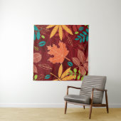 Tenture Seamless pattern with autumn leaves (En situation (horizontale))