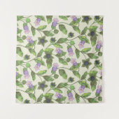 Tenture Seamless pattern with belladonna flowers. A bush w (Devant (Horizontal))