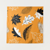 Tenture seamless pattern with leaves. Autumn collection. F (Devant (Horizontal))