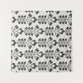 Tenture seamless retro pattern with abstract flowers and l (Devant (Horizontal))