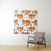 Tenture Seamless scandinavian pattern. kids background wit (En situation)