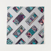 Tenture Seamless vintage pattern. geometrical background w (Devant (Horizontal))