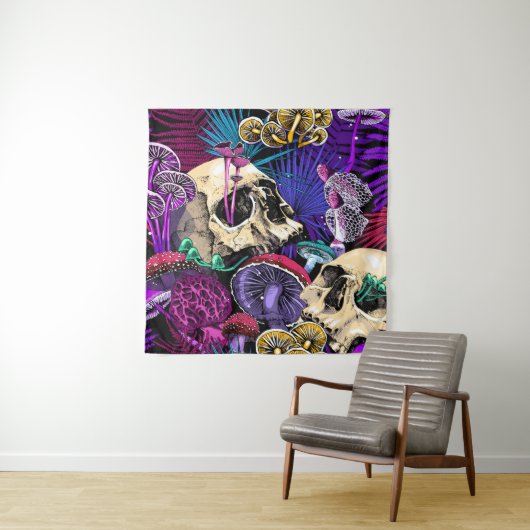 Tenture Seamless wallpaper pattern. Bright Magic Psychedel (En situation)