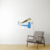 Tenture Sèche-cheveux & lisseuse-cheveux illustration (En situation (horizontale))