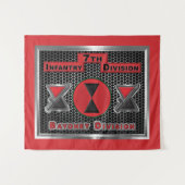 Tenture Seconde 7e division d'infanterie "Bayonet Division (Devant (Horizontal))