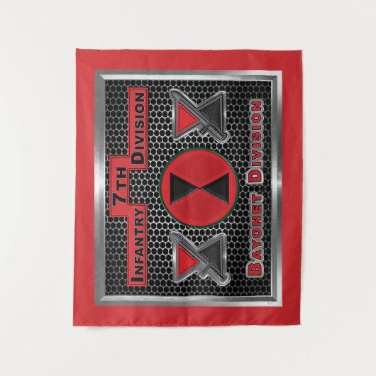 Tenture Seconde 7e division d'infanterie "Bayonet Division (Devant)