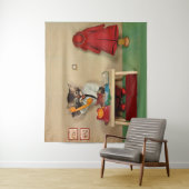 Tenture secrétaire tabby kitten (En situation)