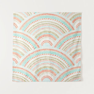 Tenture Seigaiha Waves : Motif Vintage Wavy