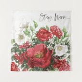 Tenture Séjournez au chaud - Fleurs de vacances (Devant (Horizontal))