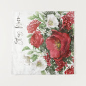 Tenture Séjournez au chaud - Fleurs de vacances (Devant)