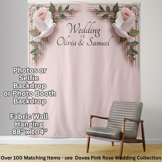 Tenture Selfie or Photo-Booth Backdrop Fabric Wall-hanging