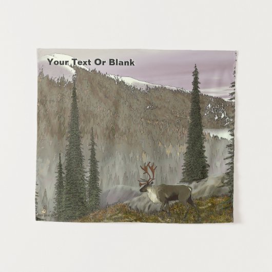 Tenture Selkirk Caribou (Devant (Horizontal))