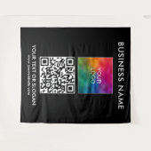 Tenture Séminaire client Logo du parti Code QR Contexte (Devant (Horizontal))