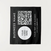 Tenture Séminaire de fêtes Code QR Logo Texte Moyen (Devant)