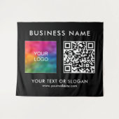 Tenture Séminaire de fêtes Logo Code QR Grand fond d'écran (Devant (Horizontal))