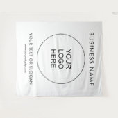 Tenture Séminaire de fêtes Logo de l'entreprise Contexte v (Devant (Horizontal))