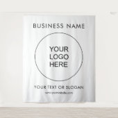 Tenture Séminaire de fêtes Logo de l'entreprise Contexte v (Devant)