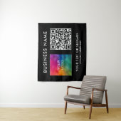 Tenture Séminaire de fêtes Texte du logo Code QR Contexte (En situation)
