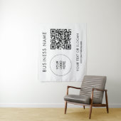Tenture Séminaire de fêtes Texte du logo Code QR Contexte (En situation)