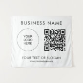 Tenture Séminaire de fêtes Texte du logo Code QR Contexte (Devant (Horizontal))
