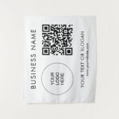 Tenture Séminaire de fêtes Texte du logo Code QR Contexte (Devant)