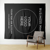 Tenture Séminaire de l'événement Groupe Logo Noir Arrière- (En situation (horizontale))