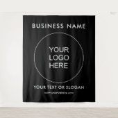 Tenture Séminaire de l'événement Groupe Logo Noir Arrière- (Devant)