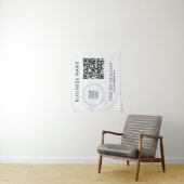 Tenture Séminaire Partie Événement Code QR Logo Texte Arri (En situation)