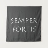 Tenture Semper fortis (Devant)