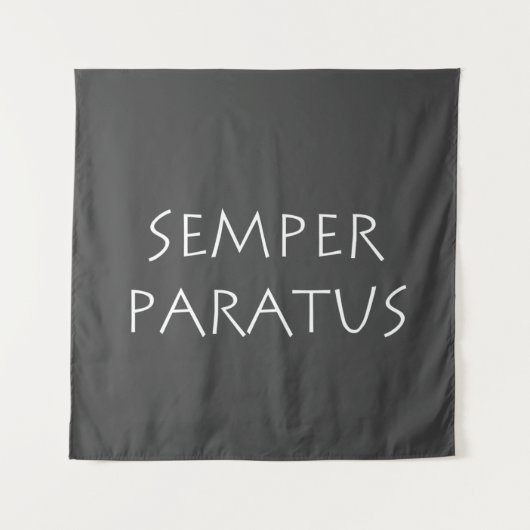 Tenture Semper paratus (Devant)